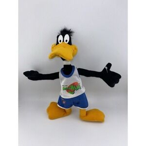vintage 1996 Daffy Duck plush toy from Space Jam 8' Inch